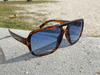 Sin City Showtime by TINTS Eyewear. Blue gradient polarized lens with tortoise frame