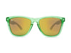 Paradise Appletini by TINTS Eyewear. Green Frames with Polarized Orange/Gold Lens